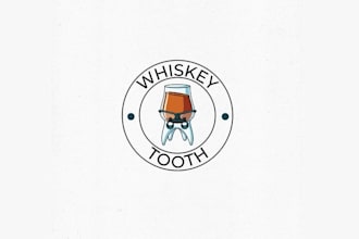 design original whiskey logo with my creative thinking