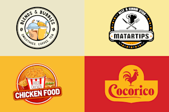 design burger, pizza, chef, bbq, grill, fast food, or restaurant logo