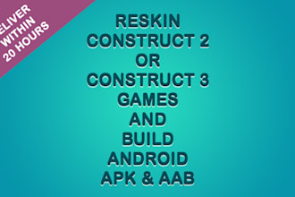 reskin your codecanyon construct 2 or 3 game template