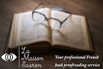 proofread and correct your french book