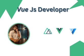 be a frontend developer in vue, vuejs, vuetify, nuxt js