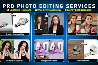 do any photoshop editing, remove background, add or remove object