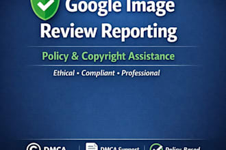 assist with google image review policy and copyright reporting