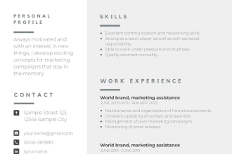 design and write you a resume and cover letter