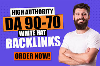 do 250 high authority manual white hat dofollow SEO backlinks link building
