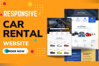 create professional car rental website for your business