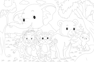 create unique colouring pages and colouring book pages for kids and adults