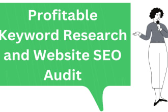 provide profitable keyword research with a free website SEO audit report