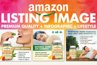 do amazon product listing and product infographic