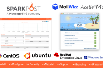 install and configure powermta SMTP server with mailwizz or acelle