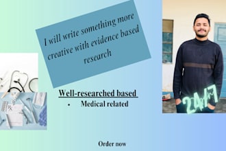 write something more creative with evidence based research