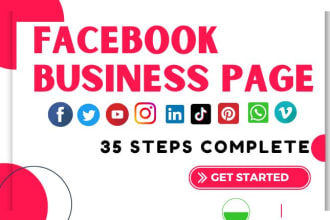 create a professional facebook business page with all setup
