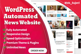 create automated news, autoblog, and crypto news website