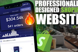 design, develop and launch your ecommerce shopify website