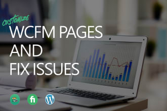 customize wordpress wcfm dashboard and seller page and fix issue