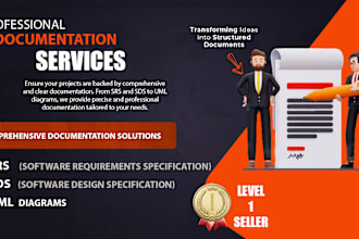do srs, uml diagrams, software design documents and technical writing