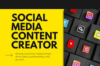 create content and copy for your social media