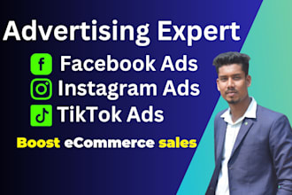 run shopify dropshipping ads facebook ads instagram ads and tiktok ads campaign