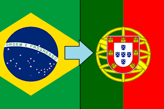 turn your brazilian portuguese text into european portuguese