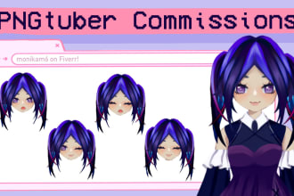 draw pngtuber 2d avatar or animate