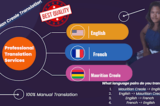 translate english to mauritian creole and vice versa