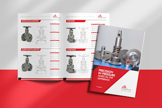 design premium catalog, brochure, product sheet, linesheet, sellsheet