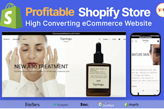 setup profitable shopify website or shopify store design