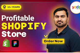 setup profitable shopify website or shopify store design