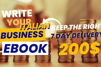 write your ebook in italian