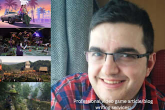 write professional video game articles, 500 to 1500 words