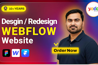 design or develop webflow website, figma to webflow as webflow expert