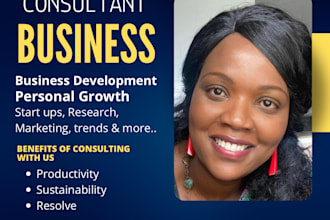 be your business advisor and personal growth mentor