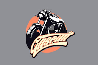 create a wonderful motorcycles logo
