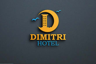 do original unique beautiful hotel logo in one day delivery