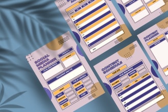 design amazing custom planner, calendar, journal, tracker