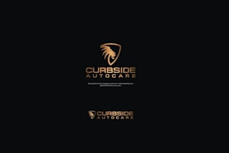 design a powerful catchy premium logo for curbside auto care