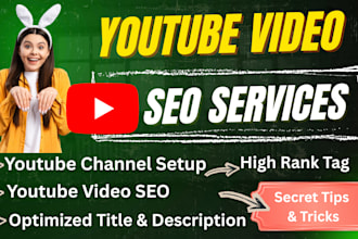 do youtube video SEO and optimization for video ranking