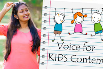 give english kids voice for your kids content