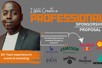 create a brand sponsorship or event marketing proposal