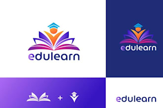 design unique learning and education logo within one day