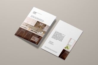 design an elegant brochure, flyer or catalog