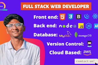 be your full stack mern stack developer I will develop fully responsive website