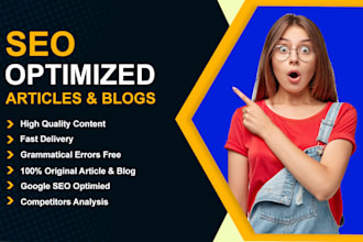 write amazing blog posts or SEO articles writing
