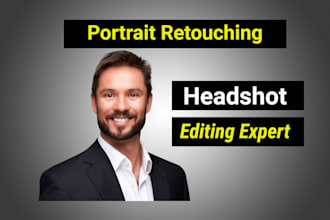 corporate portraits retouching, business headshot, profile photo editing
