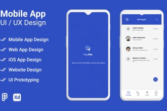 do mobile app ui ux design web design mockup