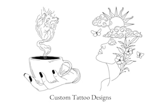 create a custom minimalist tattoo design just for you