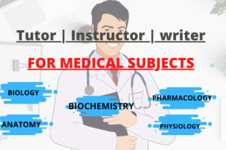 do biology, pharmacology, anatomy and biochemistry