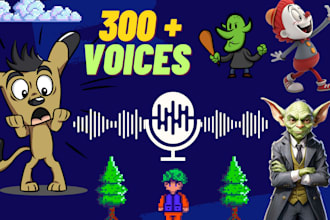 do a male character voice over for your project