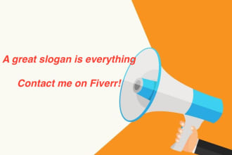create you a catchy slogan and taglines