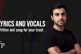 write song lyrics and record studio vocals for your song